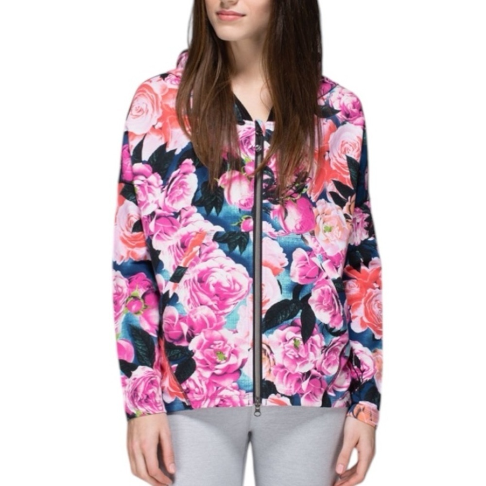 RARE Lululemon Hold Your Om Hoodie Secret Garden Floral